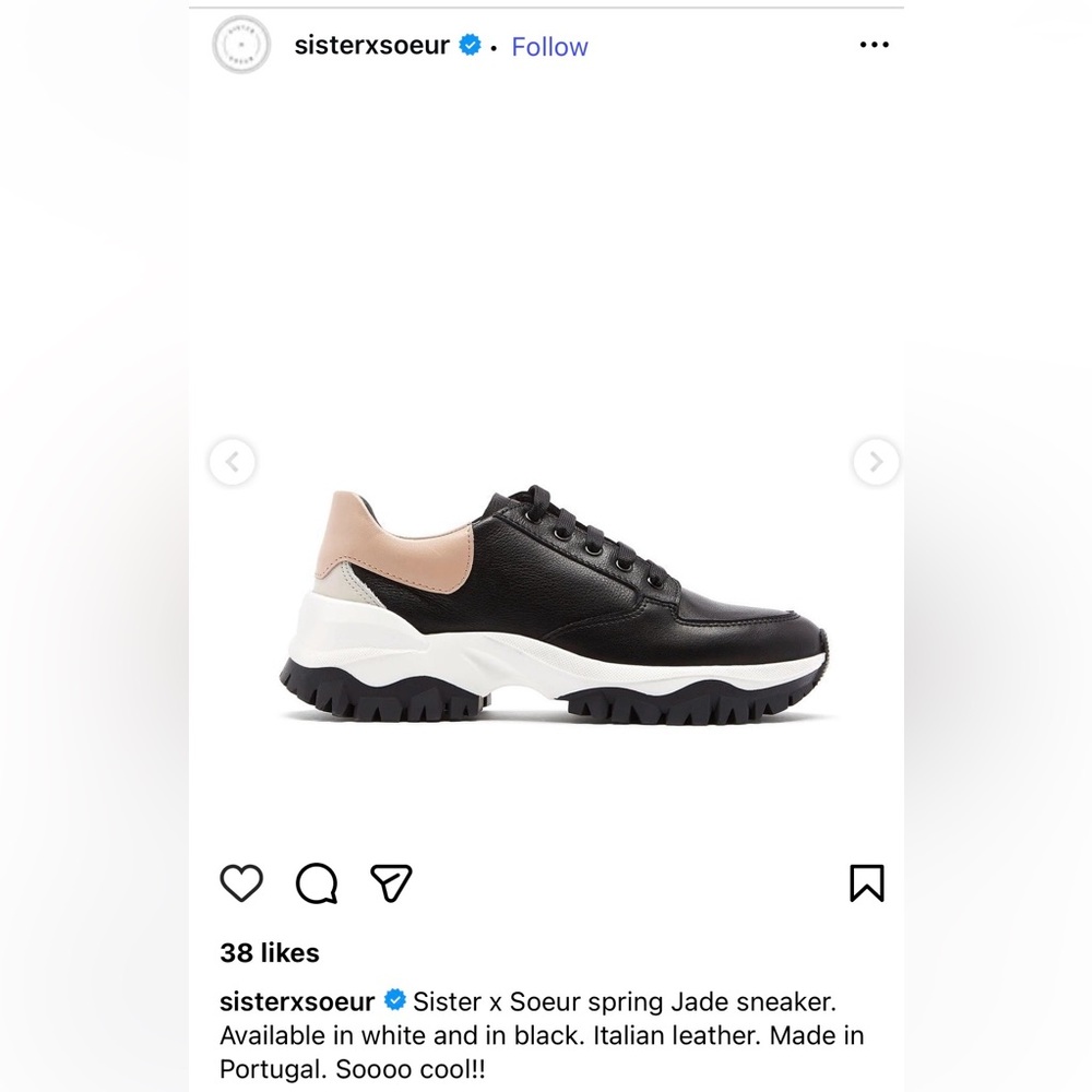 Sister X Soeur  Leather 👟 Size 37